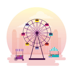 Naklejka premium circus and fair