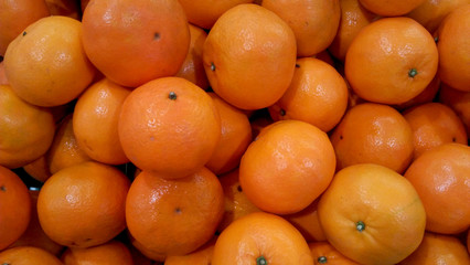 Oranges in fresh market for background