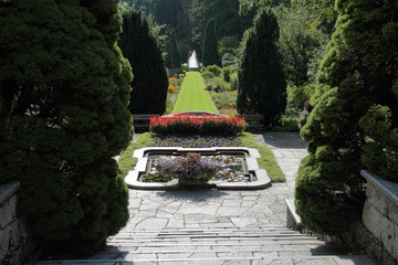 giardino di villa taranto a verbania in italia