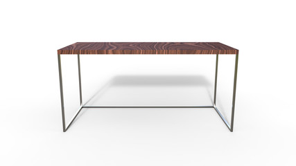 3D illustration of a modern office table