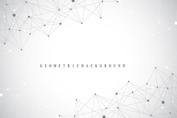 Global network connections with points and lines. Networking and Big Data visualization background. Futuristic global business. Vector Illustration