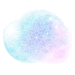 Beautiful abstract template with blue set gentle winter backgrounds