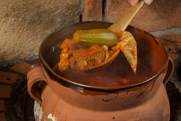 churipo platillo tìpico de Michoacan mexico hecho con carne de res verduras  y especies