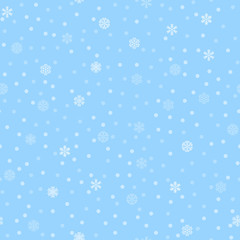 vector winter snow light seamless pattern