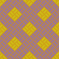 Golden Craquelure. Seamless woolen knitted pattern