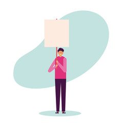 people holding banners