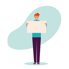 people holding banners