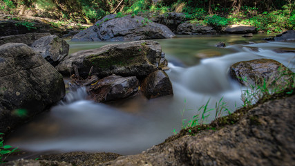 Rock Cliff Waterfall
