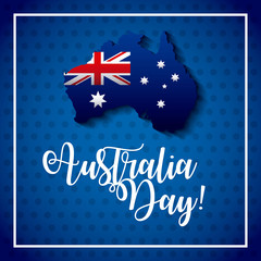 Obraz na płótnie Canvas happy australia day