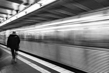 train in motion