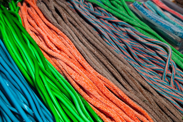 candy assortment on a market