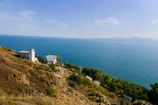 Beautiful view of Lake Sevan, Armenia