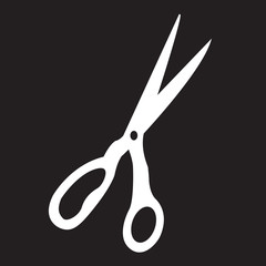 Vector icon scissors. Scissors logo. 