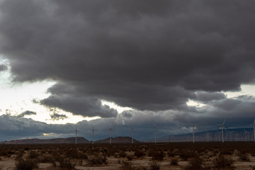storm clouds and lightning