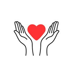 health insurance with contour woman hands