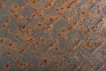 錆びた金属の壁