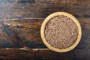 flax seeds on the table