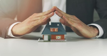real estate insurance and security concept