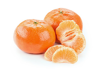 juicy tangerines isolated