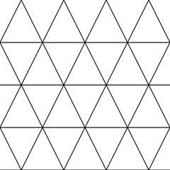 Wektor wzór Nowoczesna stylowa tekstura z monochromatyczną kratką. Powtarzająca się geometryczna siatka trójkątna. Prosty projekt graficzny. - 236826156