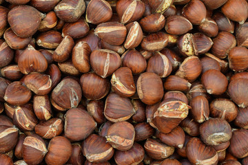 chestnuts culinary nuts background