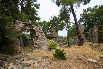 In der antiken Stadt Lyrbe, Seleukia, Antalya Province, Türkei