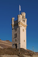 Obraz premium Der Mäuseturm in Bingen, Rheinland-Pfalz, Deutschland