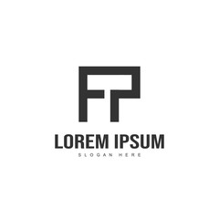 Initial letter logo design. minimalist letter logo template