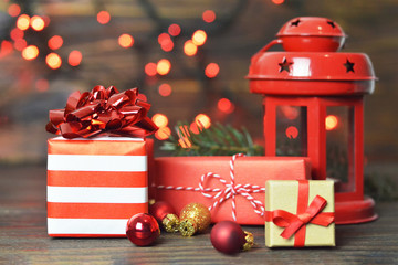 Christmas gifts and Christmas decoration