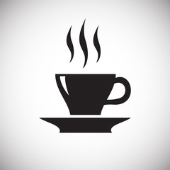 Birthday coffee icon on white background for graphic and web design, Modern simple vector sign. Internet concept. Trendy symbol for website design web button or mobile app