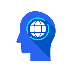 Global ideas vector icon