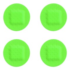 Strips of ADHESIVE BANDAGES PLASTER - UFO Green Color