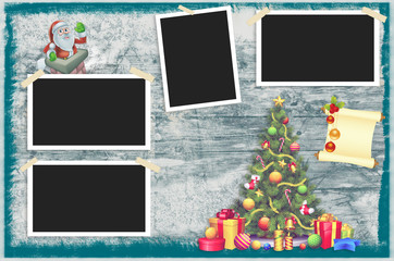 frame for a photo or a Christmas greeting card