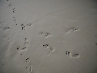 Fußspuren im Sand