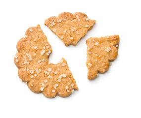 Christmas biscuits with sugar crystals.