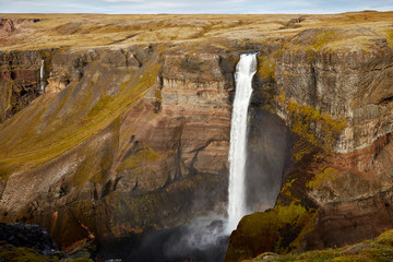 Háifoss is the second largest waterfall of Iceland
