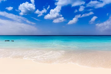 Crédence de cuisine en verre imprimé Plage de Seven Mile, Grand Cayman turquoise water of caribbean