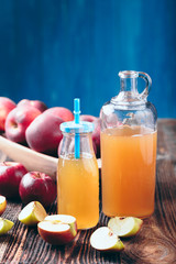 fresh organic apple cider