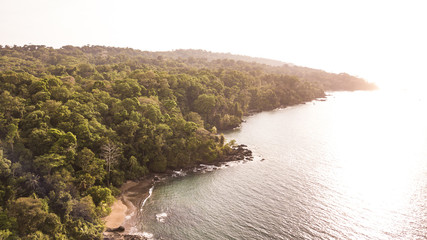 Obraz premium Sunset from above in Costa Rica