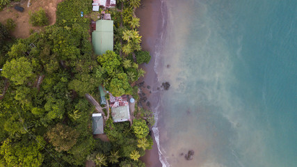 Tropical paradise village in Costa Rica