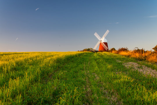 The beautiful Halnaker Windmill near Chichester in Sussex