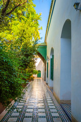  Garden of Marrakesh Bahia Palace in Marrakesh, Morocco.
