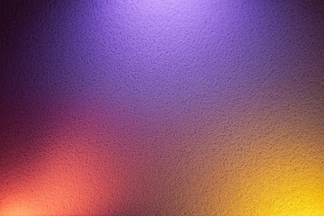 Yellow and pink glow on purple background