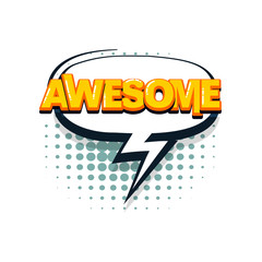 Comic text collection sound effects pop art style