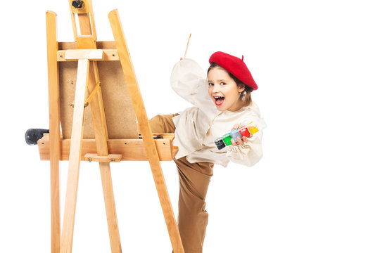 positive young painter