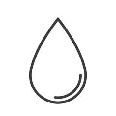 Naklejka premium Drop vector icon in modern flat style isolated. Drop can support is good for your web design.