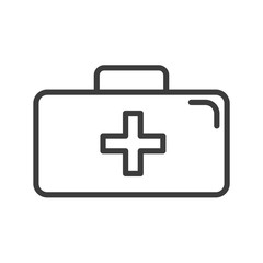 Rescue case vector icon in modern flat style isolated. Rescue case can support is good for your web design.