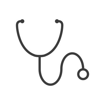 Stethoscope vector icon in modern flat style isolated. Stethoscope can support is good for your web design.