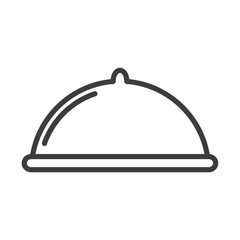 Lunch vector icon in modern flat style isolated. Lunch can support is good for your web design.