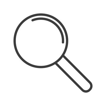 Magnifying glass vector icon in modern flat style isolated. Magnifying glass can support is good for your web design.